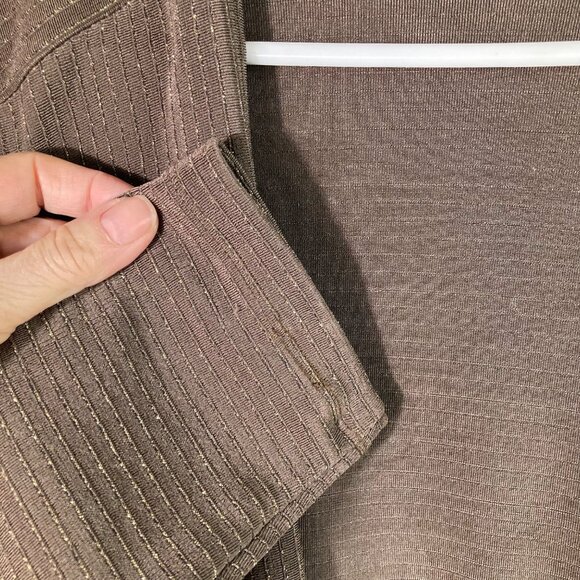 Womens Chicos Travelers Collection Open Cardigan Brown Gold L - Picture 4 of 9
